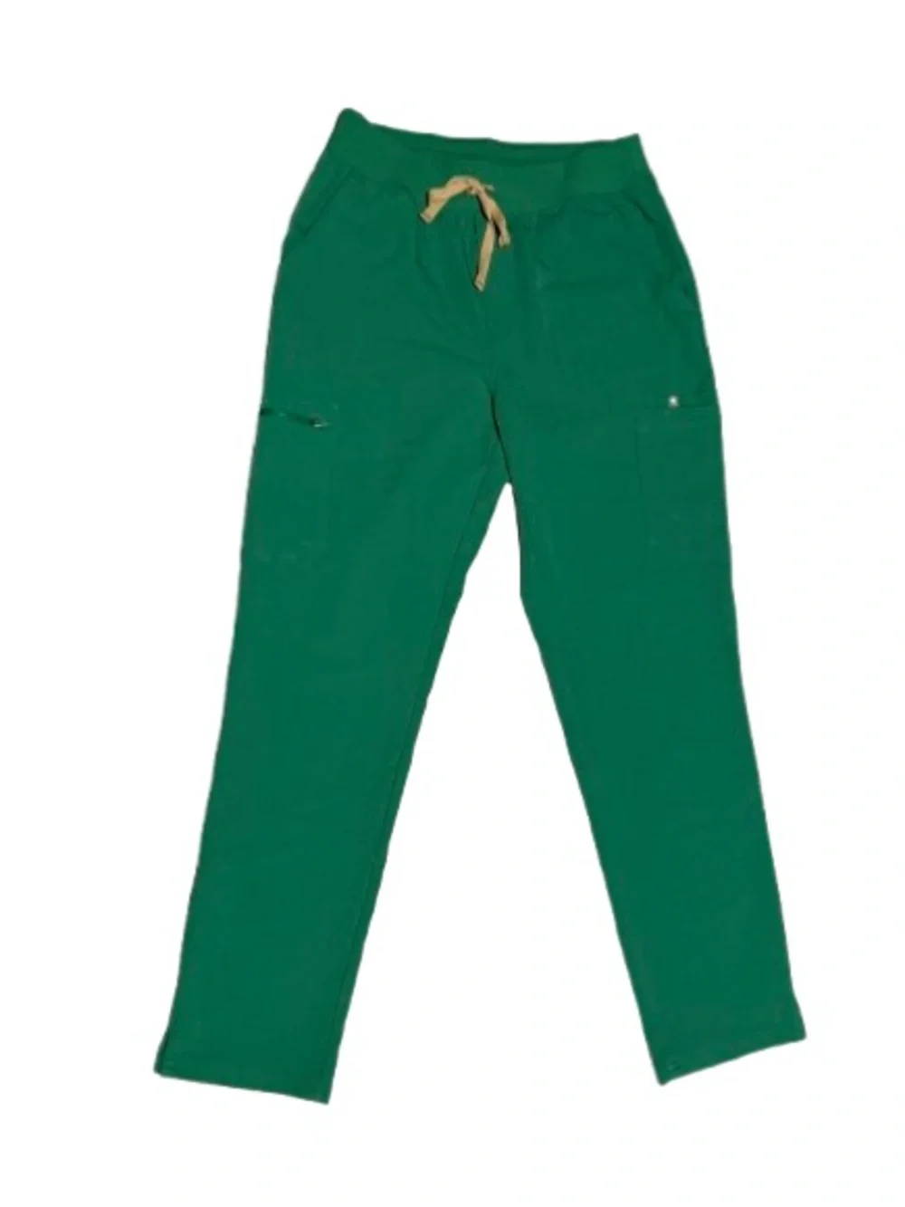 FIGS Green Scrub Set | Mandarin Collar Top L & Cargo Pants LT